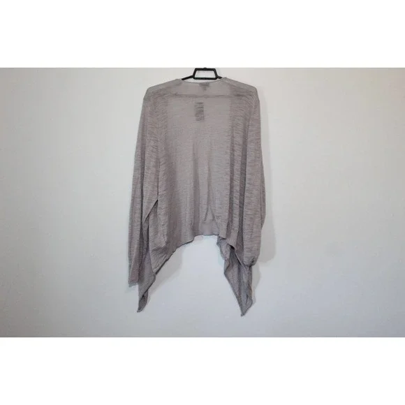 NWT Torrid Slub Cardigan Drape Front Lightweight Gray Women's Size 4 4X H14717 - Picture 7 of 11